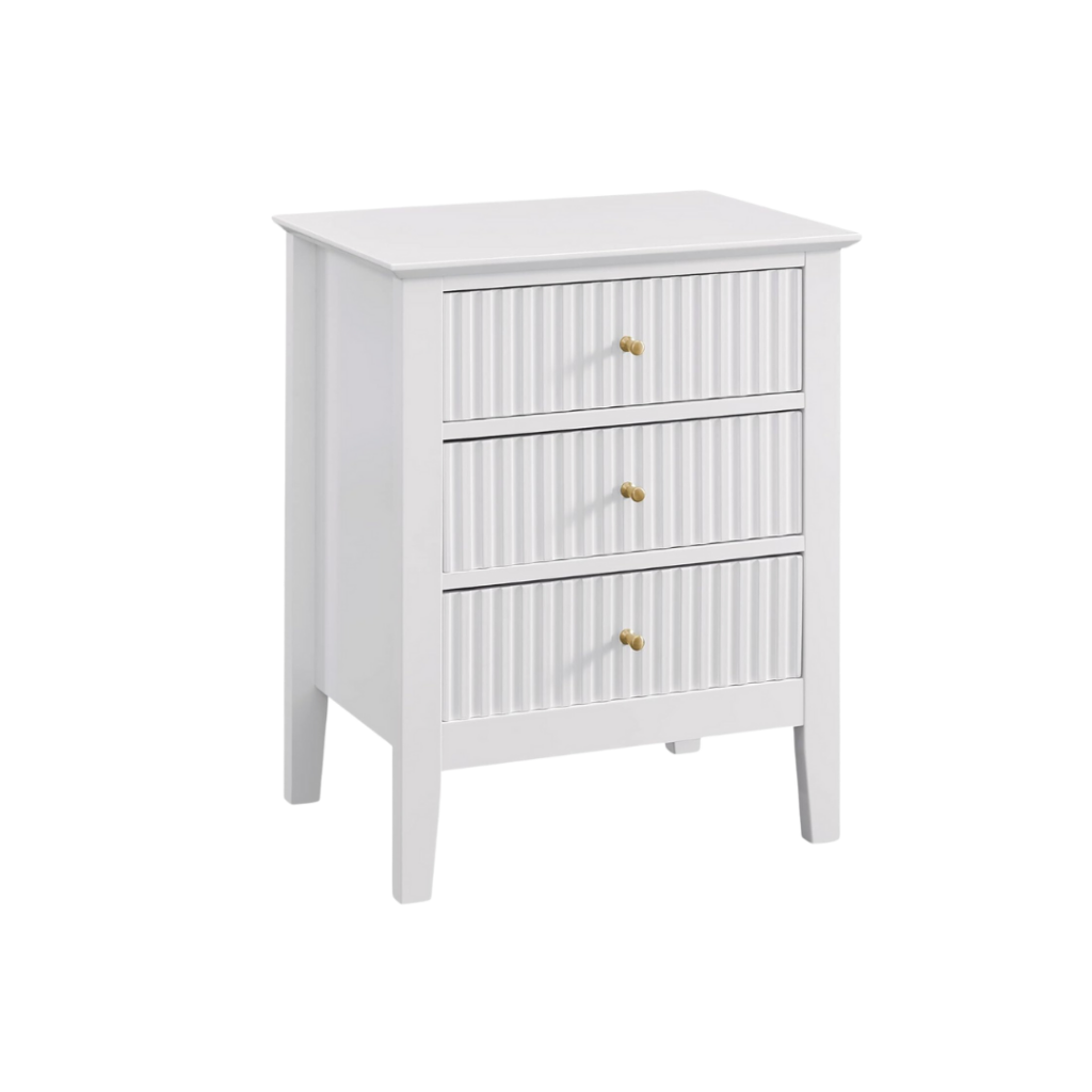 Fluted Bedside Table