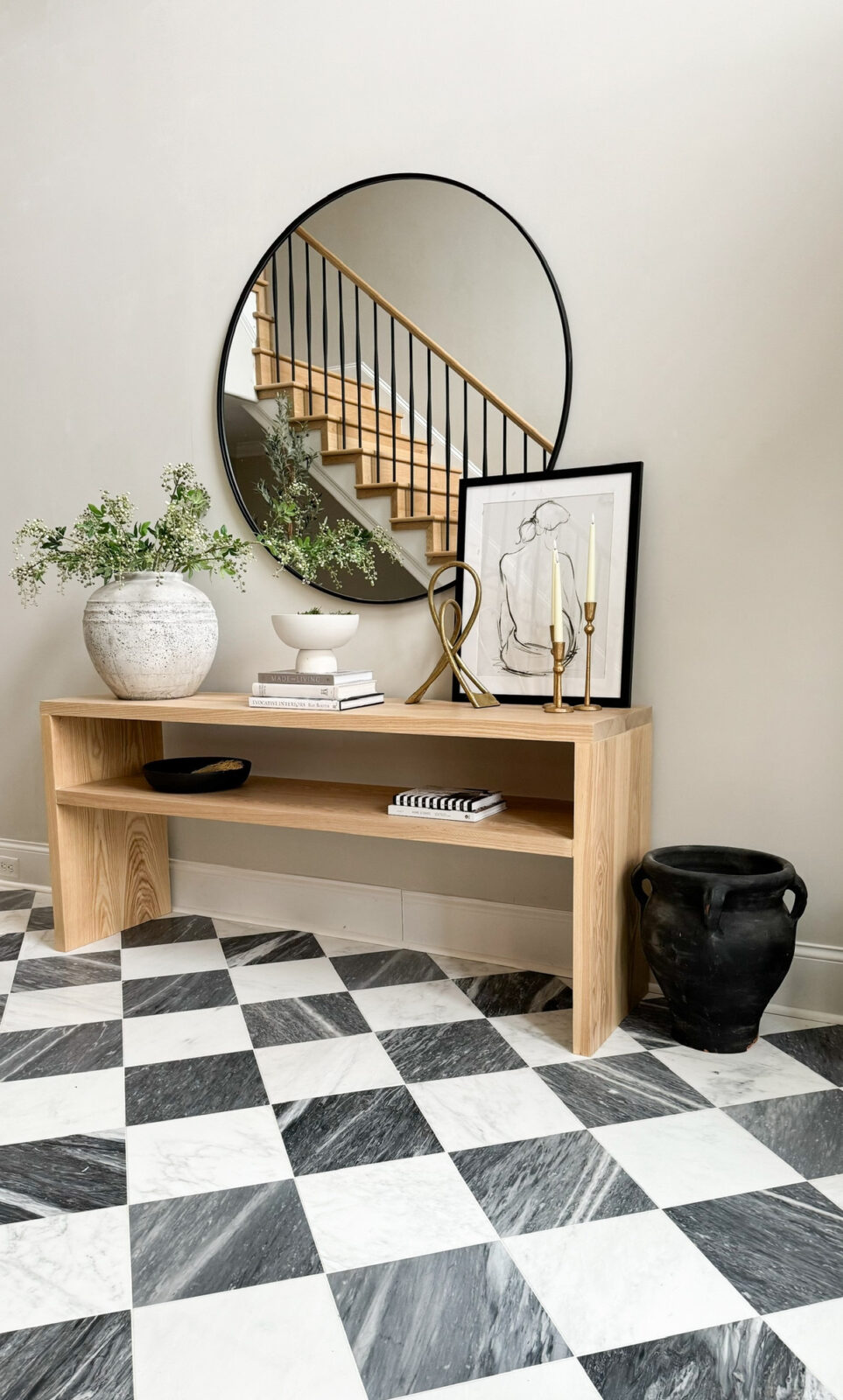 DIY Foyer Picture Molding